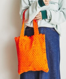 レース編みトートバッグ