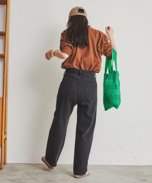 coen（コーエン）の「レース編みトートバッグ（トートバッグ・レディース・ブラック/オレンジ/ナチュラル/ケリー・FREE）」の17枚目の写真