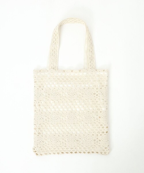 coen（コーエン）の「レース編みトートバッグ（トートバッグ・レディース・ブラック/オレンジ/ナチュラル/ケリー・FREE）」の19枚目の写真
