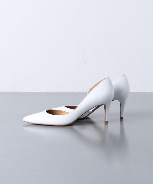 UNITED ARROWS(ユナイテッドアローズ)の「ポインテッドトゥ サイドオープン パンプス WHITE(パンプス・レディース・ホワイト・38/35/36/37/35h/36h/37h)」の10枚目の写真
