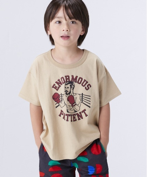 Life Support Products（ライフサポートプロダクツ）の「デイリープリントT（80～150cm）（Tシャツ/カットソー・キッズ・サンドベージュ/グレー系その他/ピンク/キナリ/グリーン/オフホワイト/ホワイト/パープル/グレー/ブルー/レッド/グレー系その他2/ブラック/ベージュ/アイボリー/マスタード/カーキ/ネイビー/オレンジ/チャコール・90/110/130/95/140/120/80/100/150）」の11枚目の写真