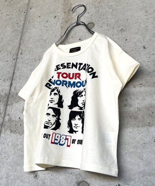 Life Support Products（ライフサポートプロダクツ）の「デイリープリントT（80～150cm）（Tシャツ/カットソー・キッズ・サンドベージュ/グレー系その他/ピンク/キナリ/グリーン/オフホワイト/ホワイト/パープル/グレー/ブルー/レッド/グレー系その他2/ブラック/ベージュ/アイボリー/マスタード/カーキ/ネイビー/オレンジ/チャコール・90/110/130/95/140/120/80/100/150）」の4枚目の写真