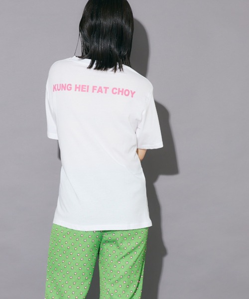 Bloom Closet（ブルームクローゼット）の「"發”S/Stee（Tシャツ/カットソー・レディース・ピンク/グリーン・FREE）」の7枚目の写真