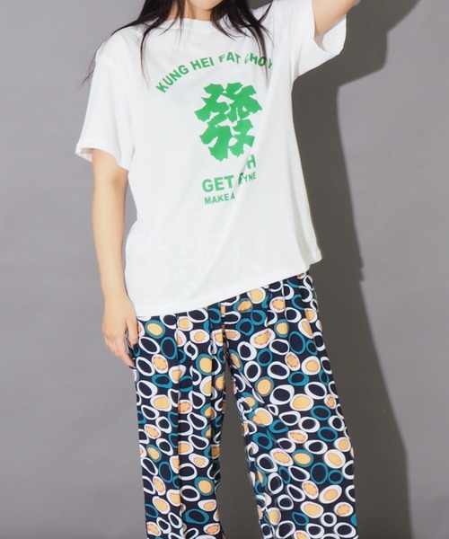 Bloom Closet（ブルームクローゼット）の「"發”S/Stee（Tシャツ/カットソー・レディース・ピンク/グリーン・FREE）」の11枚目の写真