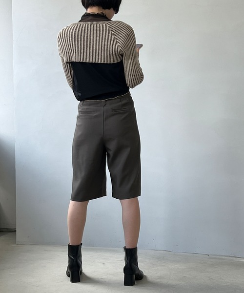 chuclla（チュクラ）の「リブニット ケープボレロ chw22a021（ニット/セーター・レディース・ブラウン・FREE）」の20枚目の写真