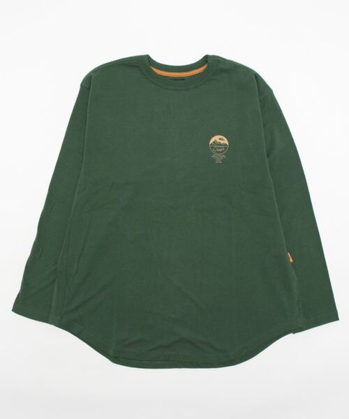 KRIFF MAYER Lady's Collection(クリフメイヤーレディースコレクション)の「裾ラウンドロゴチュニック(Tシャツ/カットソー・レディース・ネイビー/オフホワイト/グリーン/マスタード/カラフル/チャコール・MEDIUM/LARGE)」の4枚目の写真