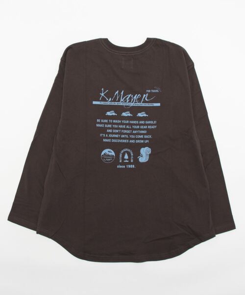 KRIFF MAYER Lady's Collection(クリフメイヤーレディースコレクション)の「裾ラウンドロゴチュニック(Tシャツ/カットソー・レディース・ネイビー/オフホワイト/グリーン/マスタード/カラフル/チャコール・MEDIUM/LARGE)」の20枚目の写真