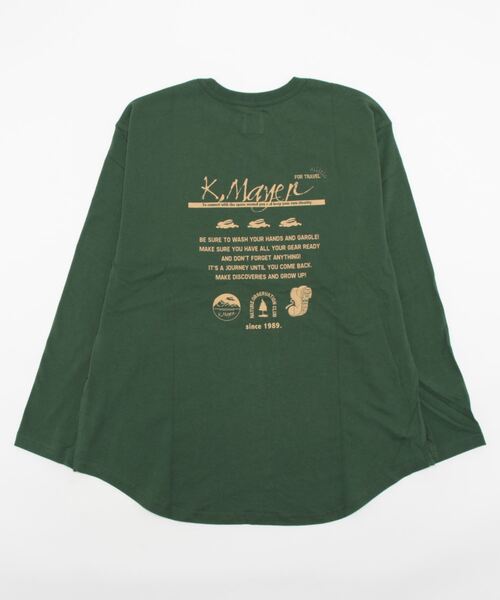 KRIFF MAYER Lady's Collection(クリフメイヤーレディースコレクション)の「裾ラウンドロゴチュニック(Tシャツ/カットソー・レディース・ネイビー/オフホワイト/グリーン/マスタード/カラフル/チャコール・MEDIUM/LARGE)」の21枚目の写真