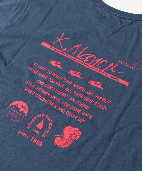 KRIFF MAYER Lady's Collection(クリフメイヤーレディースコレクション)の「裾ラウンドロゴチュニック(Tシャツ/カットソー・レディース・ネイビー/オフホワイト/グリーン/マスタード/カラフル/チャコール・MEDIUM/LARGE)」の11枚目の写真