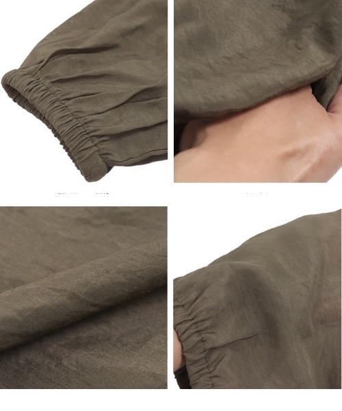 KOBE LETTUCE(コウベレタス)の「シアーフーディトップス(パーカー・レディース・オフホワイト/ベージュ/カーキ/ブラック系・FREE)」の15枚目の写真