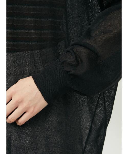 Green　Parks（グリーンパークス）の「洗えるVネックニットカーデ（カーディガン/ボレロ・レディース・ブラック/ブラウン/ブルー/アイボリー・FREE）」の21枚目の写真