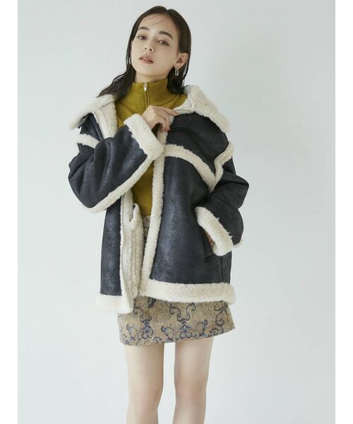 MURUA（ムルーア）の「ゴブランミニスカート（スカート・レディース・ブルー/キャメル・1/2）」の20枚目の写真