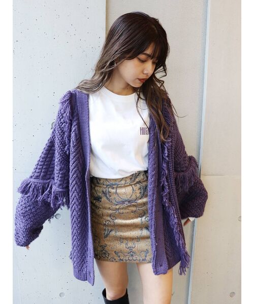 MURUA（ムルーア）の「ゴブランミニスカート（スカート・レディース・ブルー/キャメル・1/2）」の21枚目の写真