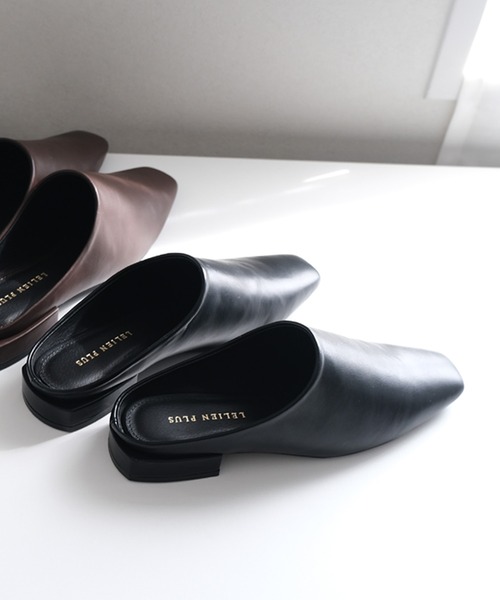 AmiAmi(アミアミ)の「スクエアトゥミュール(パンプス・レディース・ベージュ/ブラック/キャメル/アイボリー/チョコ/ブラック系その他/オートミール・L/LL/M/S)」の17枚目の写真