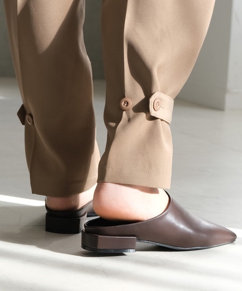 AmiAmi(アミアミ)の「スクエアトゥミュール(パンプス・レディース・ベージュ/ブラック/キャメル/アイボリー/チョコ/ブラック系その他/オートミール・L/LL/M/S)」の19枚目の写真