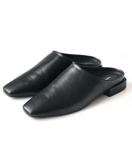 AmiAmi(アミアミ)の「スクエアトゥミュール(パンプス・レディース・ベージュ/ブラック/キャメル/アイボリー/チョコ/ブラック系その他/オートミール・L/LL/M/S)」の22枚目の写真