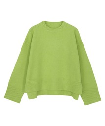 クロップド丈ニット クルーネック
