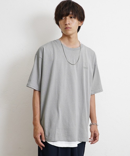 セール】【MinoriTY】USAコットンTシャツ ビッグシルエット クルー