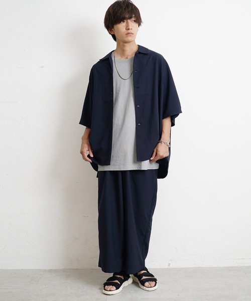 MinoriTY(マイノリティ)の「【MinoriTY】USAコットンTシャツ ビッグシルエット クルーネック 半袖/5分袖 夏服 秋服 メンズ(Tシャツ/カットソー・メンズ・アイボリー/ブラック/グレー/パープル/ベージュ・M/L/XL)」の17枚目の写真