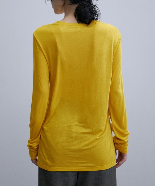 BASERANGE（ベースレンジ）の「【Baserange】LONG SLEEVE TEE（Tシャツ/カットソー・レディース・イエロー・S）」の5枚目の写真
