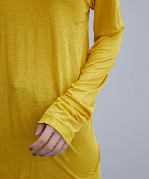 BASERANGE（ベースレンジ）の「【Baserange】LONG SLEEVE TEE（Tシャツ/カットソー・レディース・イエロー・S）」の6枚目の写真