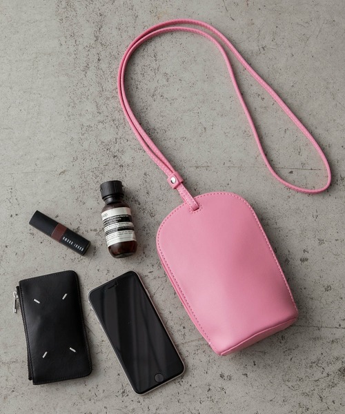 BONLECILL（ボンルシール）の「ラウンドポシェット / マルチミニショルダーバッグ（ショルダーバッグ・レディース・ブラック/ベージュ/ピンク/ライム/アイボリー・FREE）」の18枚目の写真