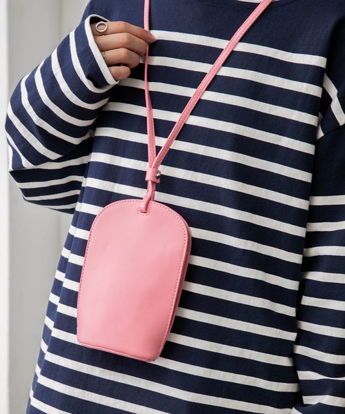 BONLECILL（ボンルシール）の「ラウンドポシェット / マルチミニショルダーバッグ（ショルダーバッグ・レディース・ブラック/ベージュ/ピンク/ライム/アイボリー・FREE）」の21枚目の写真