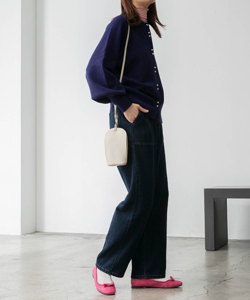 BONLECILL（ボンルシール）の「ラウンドポシェット / マルチミニショルダーバッグ（ショルダーバッグ・レディース・ブラック/ベージュ/ピンク/ライム/アイボリー・FREE）」の10枚目の写真