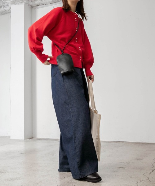 BONLECILL（ボンルシール）の「ラウンドポシェット / マルチミニショルダーバッグ（ショルダーバッグ・レディース・ブラック/ベージュ/ピンク/ライム/アイボリー・FREE）」の13枚目の写真