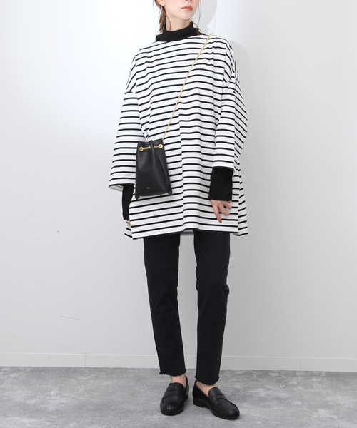 SLOBE IENA（スローブイエナ）の「【ORCIVAL / オーシバル】COTTON MERCERIZINGボーダーカットソー（Tシャツ/カットソー・レディース・ホワイト/ブラウン/グリーン・FREE）」の17枚目の写真