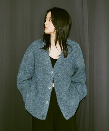 Happy John | mix knit Vneck cardigan/ミックスニットVネックカーディガン(カーディガン/ボレロ)