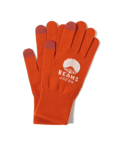 BEAMS JAPAN(ビームス ジャパン)の「tet. × BEAMS JAPAN / 別注 ビームス ジャパン ロゴ グローブ Vol.2 Men(手袋・メンズ・グレー/ブラック/ブラウン/グリーン/ネイビー/オレンジ・ONE SIZE)」の6枚目の写真
