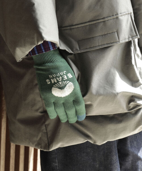 BEAMS JAPAN(ビームス ジャパン)の「tet. × BEAMS JAPAN / 別注 ビームス ジャパン ロゴ グローブ Vol.2 Men(手袋・メンズ・グレー/ブラック/ブラウン/グリーン/ネイビー/オレンジ・ONE SIZE)」の22枚目の写真