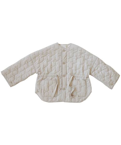 antiqua(アンティカ)の「×着方次第で印象変わる。キルティングジャケット(ダウンジャケット/コート・レディース・ホワイト/ブラック/カーキ・FREE)」の5枚目の写真