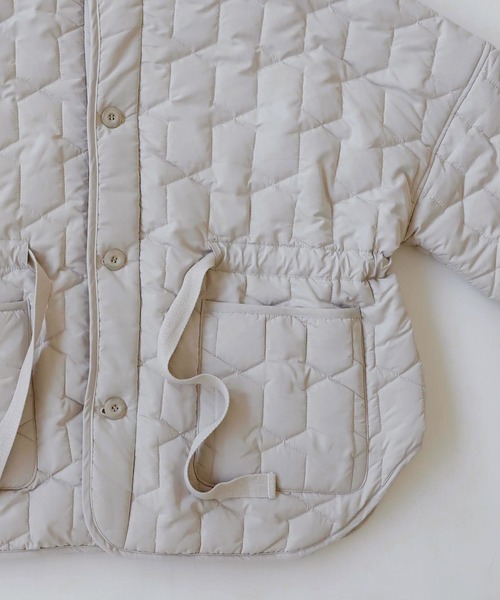 antiqua(アンティカ)の「×着方次第で印象変わる。キルティングジャケット(ダウンジャケット/コート・レディース・ホワイト/ブラック/カーキ・FREE)」の15枚目の写真