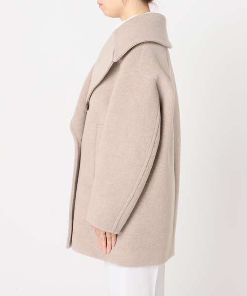 Noble（ノーブル）の「MTRビッグカラーPコート（ピーコート・レディース・ベージュ/ブラウン・38/36）」の18枚目の写真