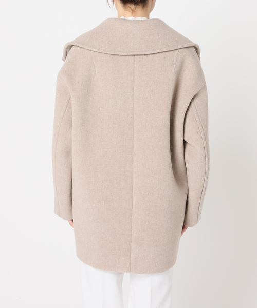 Noble（ノーブル）の「MTRビッグカラーPコート（ピーコート・レディース・ベージュ/ブラウン・38/36）」の19枚目の写真