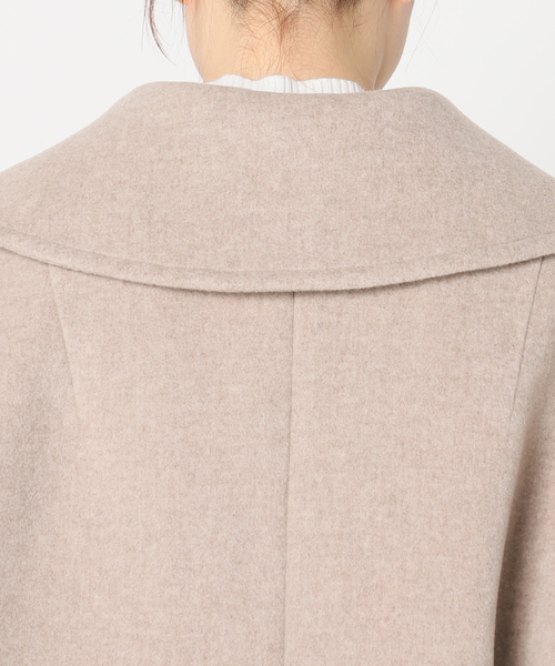 Noble（ノーブル）の「MTRビッグカラーPコート（ピーコート・レディース・ベージュ/ブラウン・38/36）」の21枚目の写真