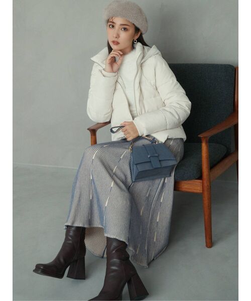 RESEXXY（リゼクシー）の「チェーンハンドルコンパクトバッグ（ハンドバッグ・レディース・ブラック/ブルー/ブラウン・FREE）」の9枚目の写真