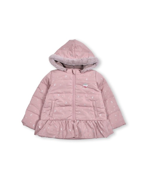 SLAP SLIP（スラップスリップ）の「SLAPSLIP/取り外し可能フード付きキラキラ箔プリント裏フリースタフタ中綿ジャケット(80~130cm)（ブルゾン・キッズ・ピンク/ブルー・90/110/130/100/120）」の13枚目の写真