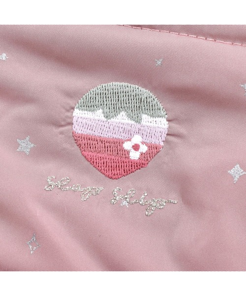 SLAP SLIP（スラップスリップ）の「SLAPSLIP/取り外し可能フード付きキラキラ箔プリント裏フリースタフタ中綿ジャケット(80~130cm)（ブルゾン・キッズ・ピンク/ブルー・90/110/130/100/120）」の17枚目の写真