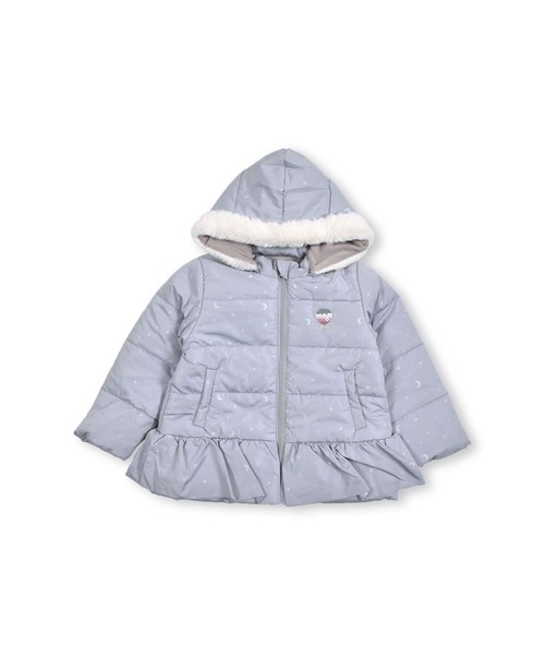 SLAP SLIP（スラップスリップ）の「SLAPSLIP/取り外し可能フード付きキラキラ箔プリント裏フリースタフタ中綿ジャケット(80~130cm)（ブルゾン・キッズ・ピンク/ブルー・90/110/130/100/120）」の21枚目の写真