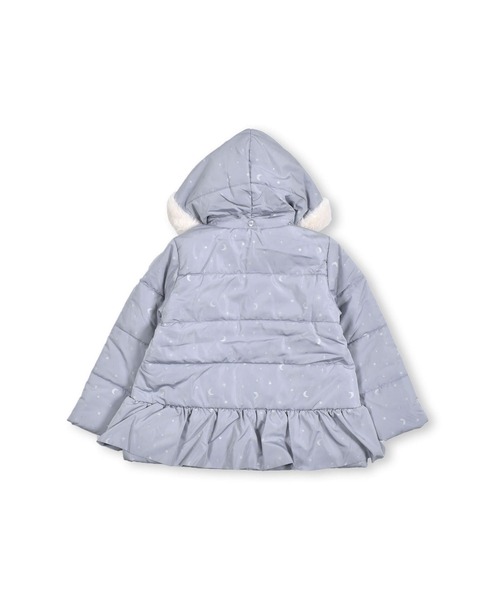 SLAP SLIP（スラップスリップ）の「SLAPSLIP/取り外し可能フード付きキラキラ箔プリント裏フリースタフタ中綿ジャケット(80~130cm)（ブルゾン・キッズ・ピンク/ブルー・90/110/130/100/120）」の22枚目の写真