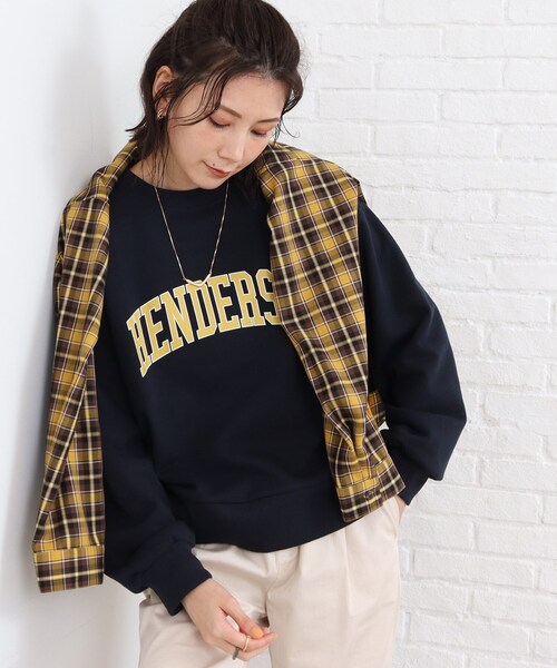 SHOO・LA・RUE（シューラルー）の「◆バリエーション豊富な12色展開！！プリント スウェット（スウェット・レディース・ダークグリーン系3/アイボリー/ブラック系4/ネイビー/ピンク系5/グレー系/ブラック系6/ライトグレー系3/アイボリー系5/アイボリー系6/ダークグリーン系5/グレー系4・03/02）」の19枚目の写真