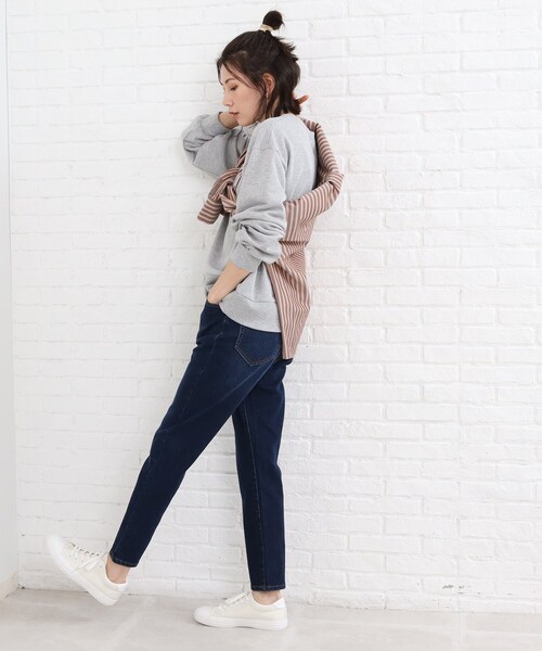 SHOO・LA・RUE（シューラルー）の「◆バリエーション豊富な12色展開！！プリント スウェット（スウェット・レディース・ダークグリーン系3/アイボリー/ブラック系4/ネイビー/ピンク系5/グレー系/ブラック系6/ライトグレー系3/アイボリー系5/アイボリー系6/ダークグリーン系5/グレー系4・03/02）」の20枚目の写真