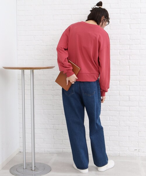 SHOO・LA・RUE（シューラルー）の「◆バリエーション豊富な12色展開！！プリント スウェット（スウェット・レディース・ダークグリーン系3/アイボリー/ブラック系4/ネイビー/ピンク系5/グレー系/ブラック系6/ライトグレー系3/アイボリー系5/アイボリー系6/ダークグリーン系5/グレー系4・03/02）」の22枚目の写真