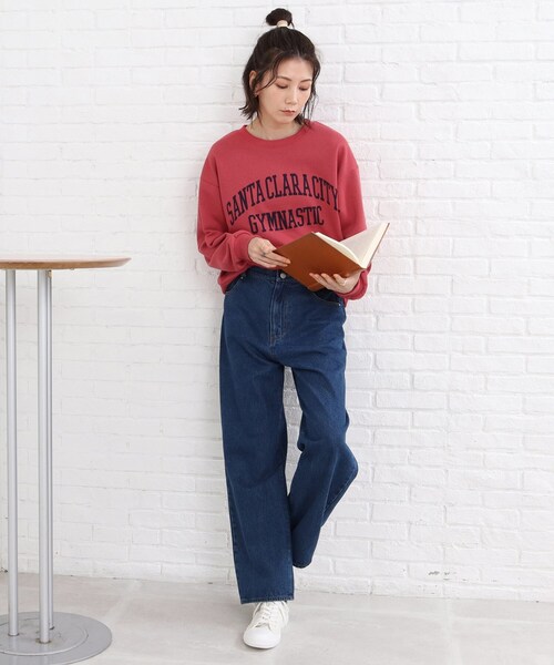 SHOO・LA・RUE（シューラルー）の「◆バリエーション豊富な12色展開！！プリント スウェット（スウェット・レディース・ダークグリーン系3/アイボリー/ブラック系4/ネイビー/ピンク系5/グレー系/ブラック系6/ライトグレー系3/アイボリー系5/アイボリー系6/ダークグリーン系5/グレー系4・03/02）」の17枚目の写真