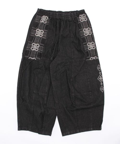 チャイハネ（チャイハネ）の「【チャイハネ】サシキMEN'Sデニムワイドパンツ（デニムパンツ・メンズ・ライトブルー/インディゴブルー/ブラック/ホワイト・FREE）」の11枚目の写真