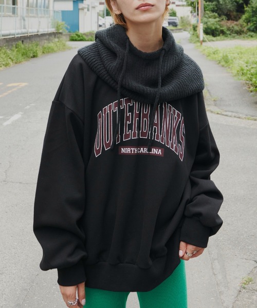 Auntie Rosa Holiday(アンティローザホリデー)の「オーバーサイズBIGロゴスウェット(スウェット・レディース・ナチュラル/グレー/ブラック・FREE)」の1枚目の写真