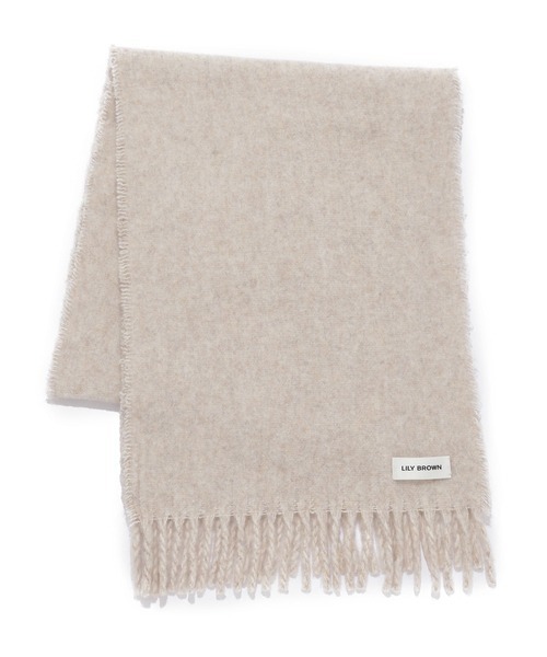 LILY BROWN(リリーブラウン)の「ウールブレンドブークレーストール(ストール/ショール・レディース・ベージュ/アイボリー/ブルー・FREE)」の6枚目の写真